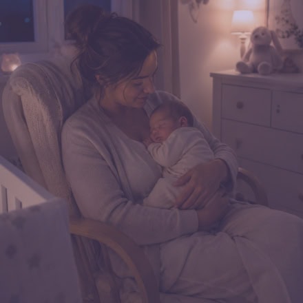 Maria the Doula helping with night doula support to a mother and baby